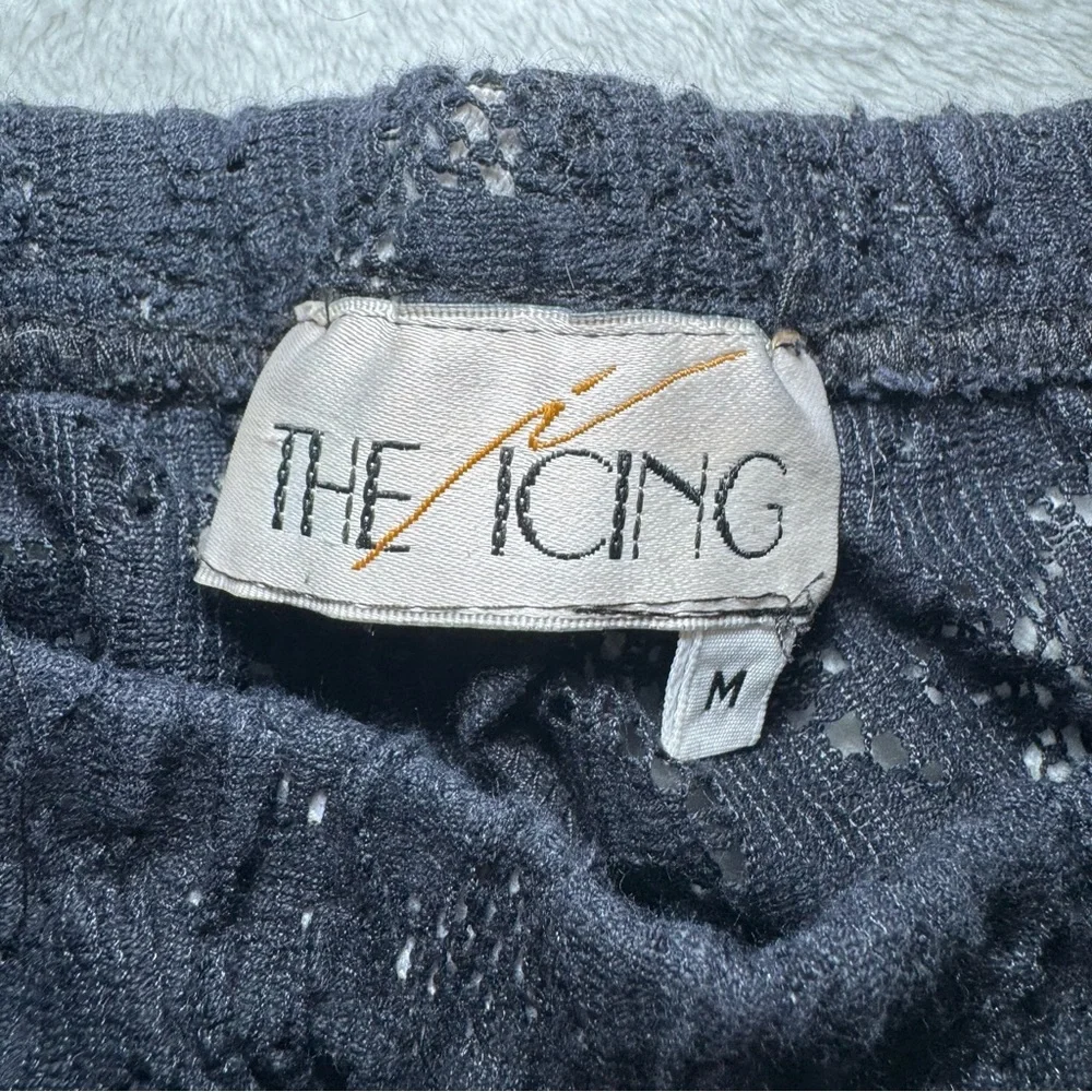 Vintage 80s-90s Black Lace Pants - Picture 6 of 9